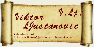 Viktor LJuštanović vizit kartica